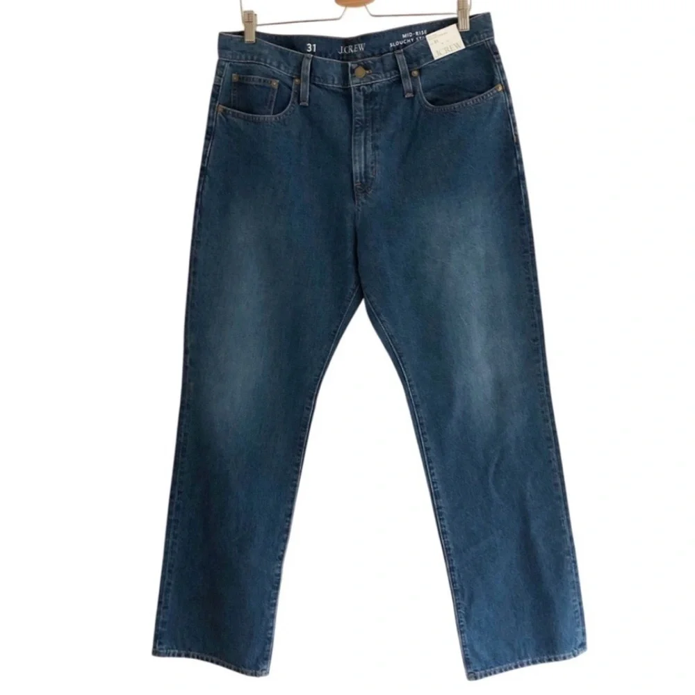 J. Crew NWT Mid Rise Slouchy Straight Size 31